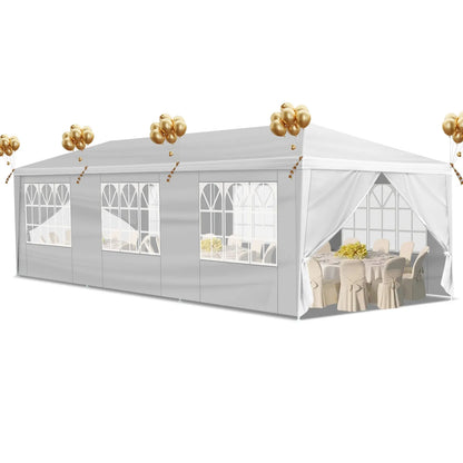 10'x30' Canopy Tent with 8 Removable Walls