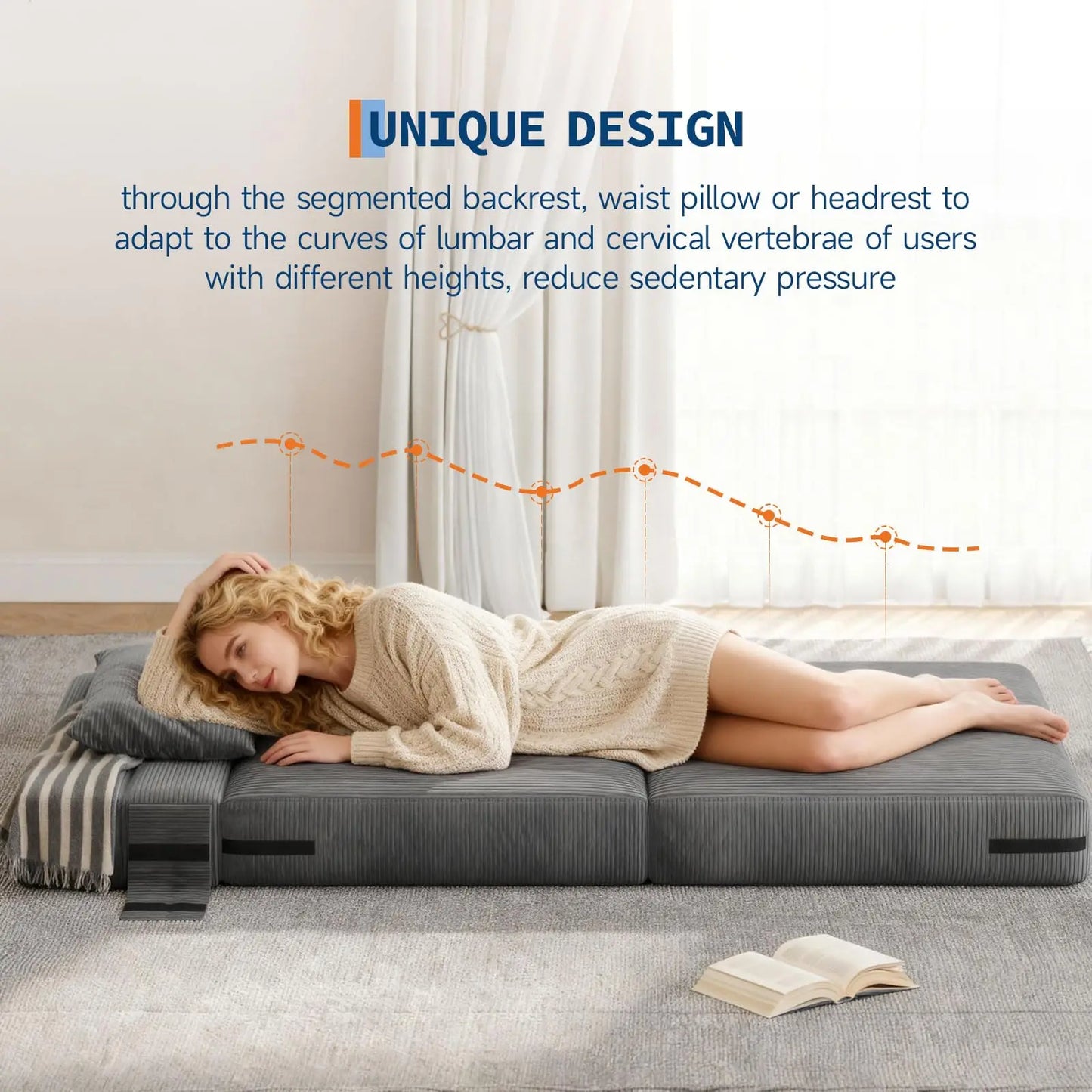 4-in-1 Folding Sofa Bed Convertible Sleeper