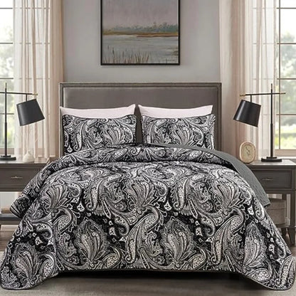 3 Pieces Quilt Set Boho Bedspread