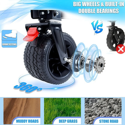 400LBS Beach Cart with All Terrain Wheels