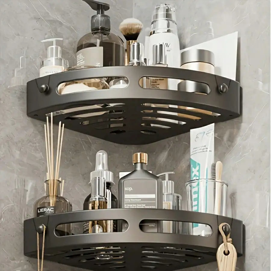 Wall Mounted Corner Rack & Towel Holder
