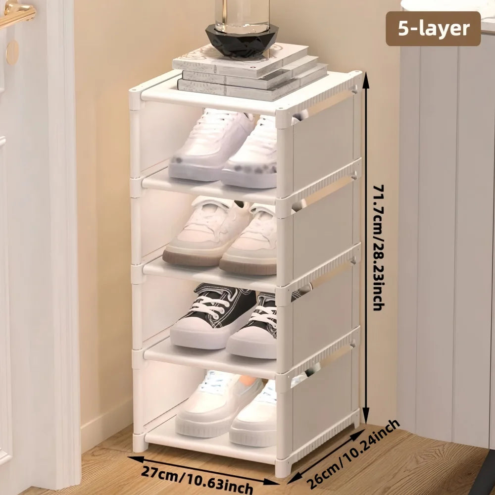 Dustproof Single-Row Multi-Layer Shoe Storage