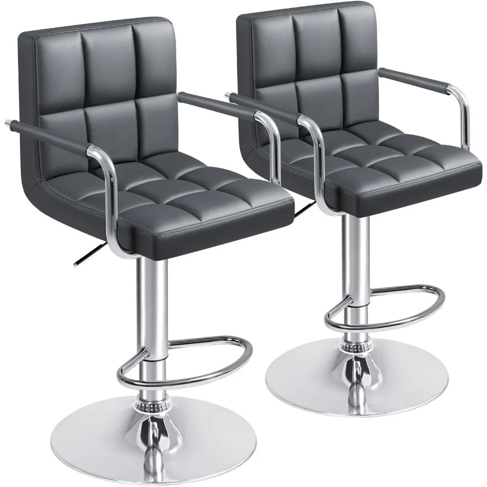Pu Leather Swivel Adjustable Hydraulic Bar Stool