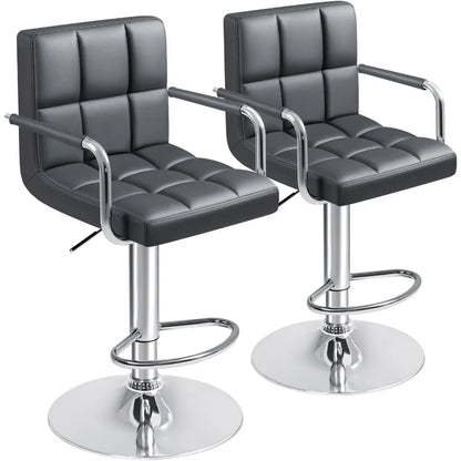Pu Leather Swivel Adjustable Hydraulic Bar Stool