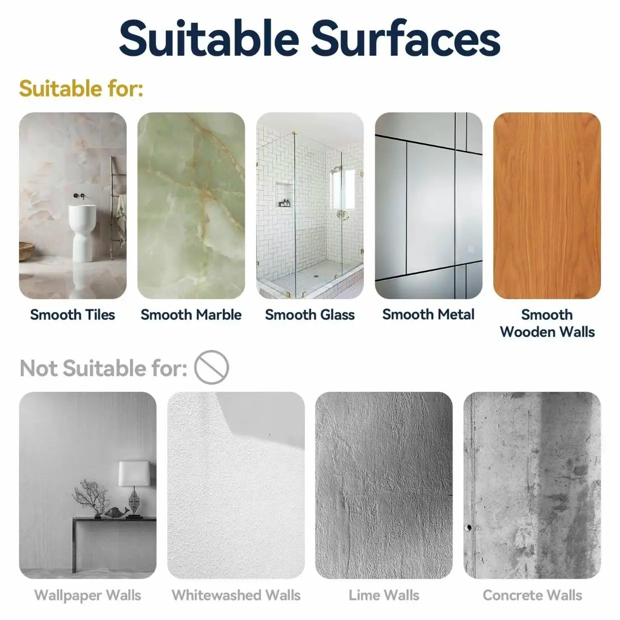 3/5 Pack Adhesive Shower Organizer