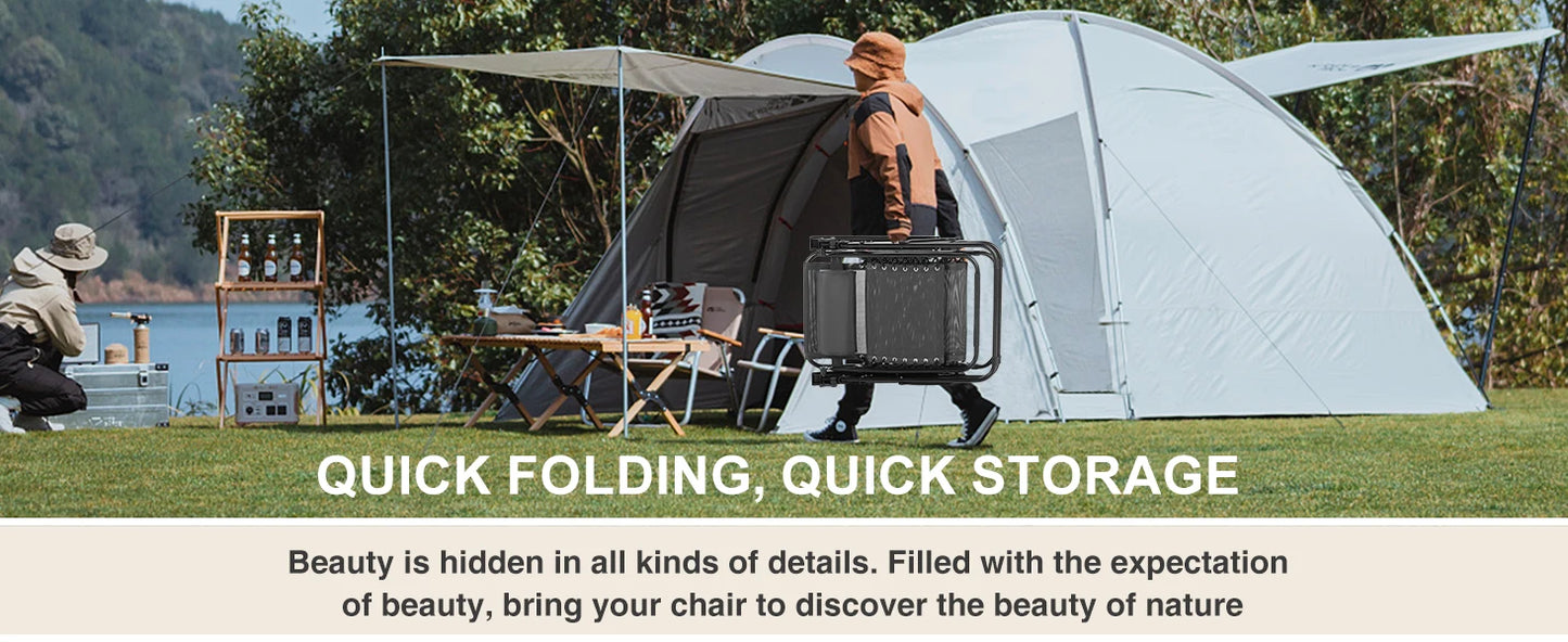 Set of 2 Portable Zero Gravity Recliner Chairs