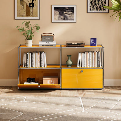 Modern Modular Metal Storage Cabinet Freestanding Organizer