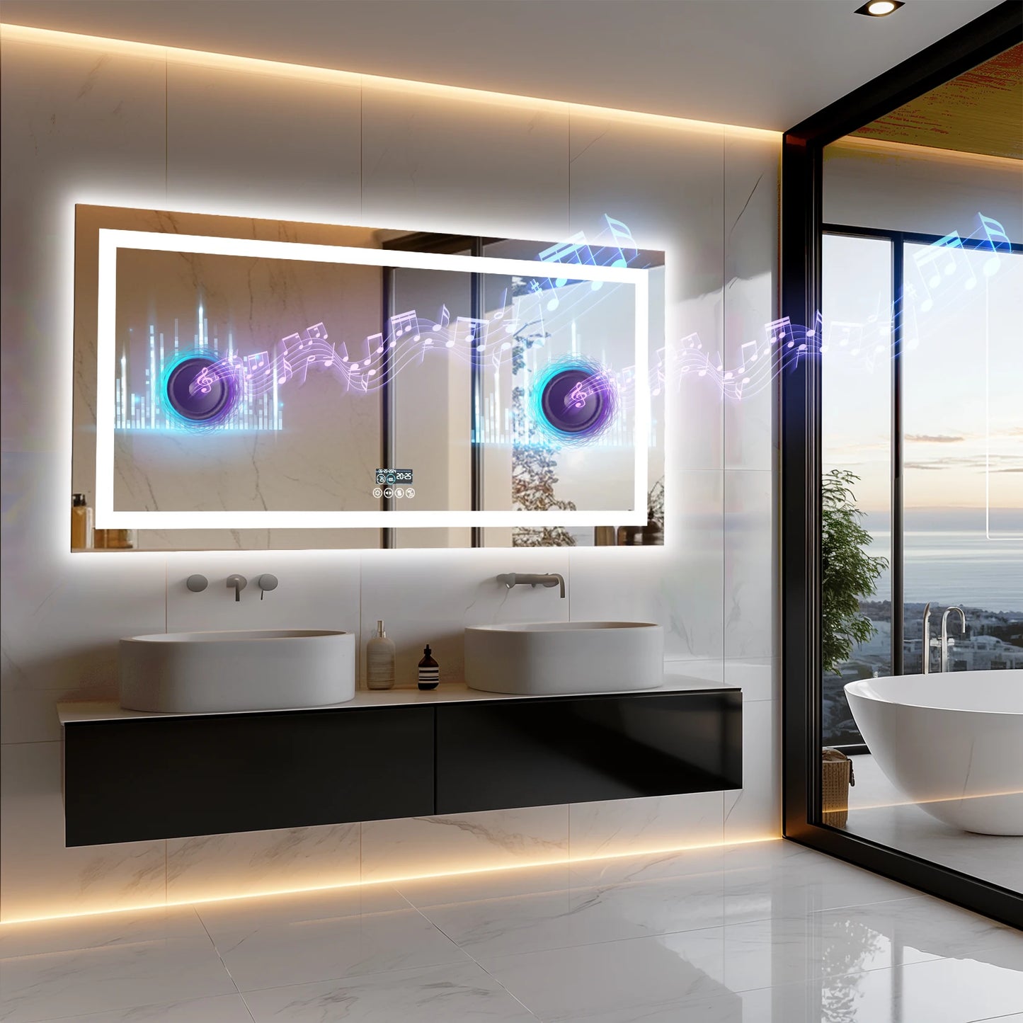 Dimmable LED Bathroom Vanity Mirror