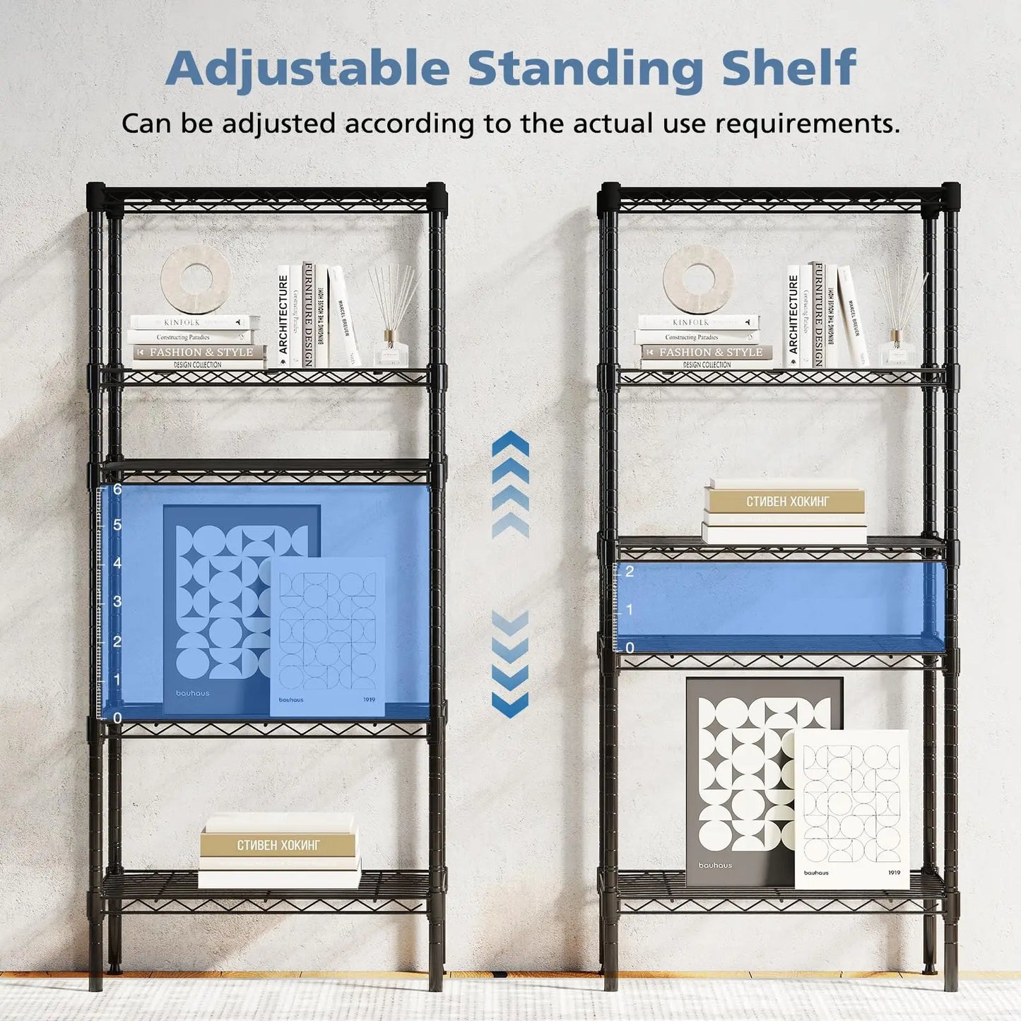 Metal Wire Storage Shelves Adjustable Storage Racks