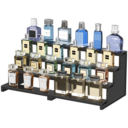 Dark Cologne Stand, Step Perfume Organizer