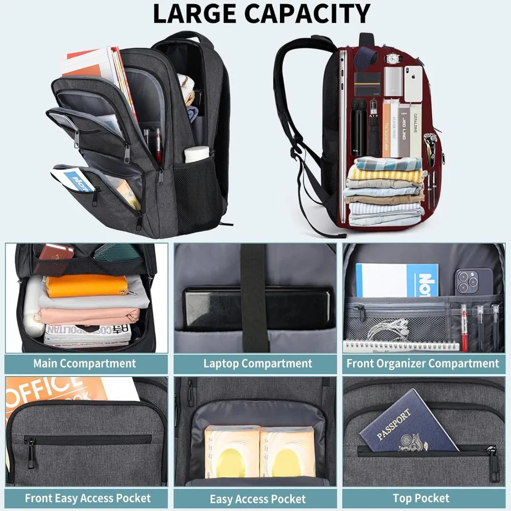 Universal Black Backpack for School