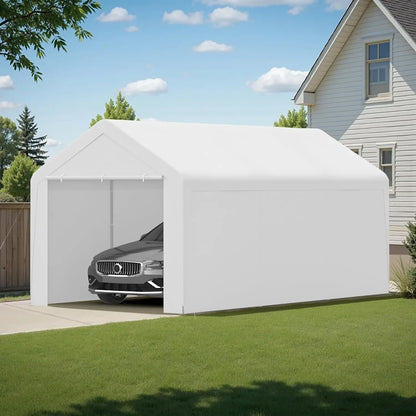 10x20 Heavy Duty Portable Carport w/Removable Sidewalls