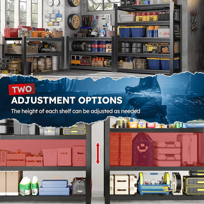 84 Inch Heavy-Duty Metal Storage Rack