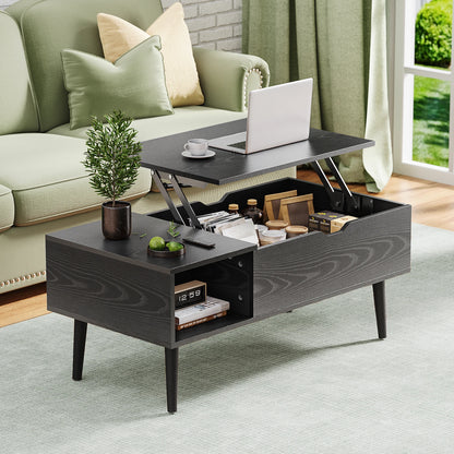 39.37"x19.7" Lift Top Tea Wood Coffee Table