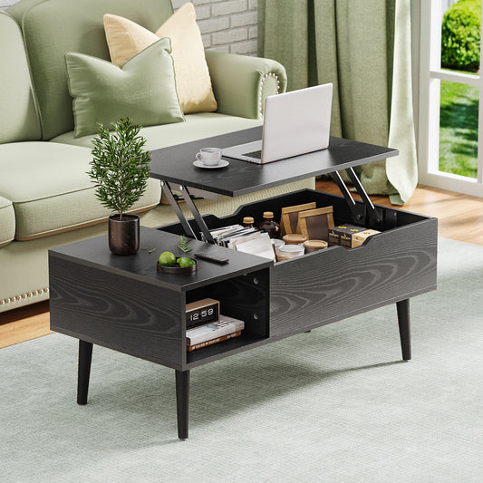 39.37"x19.7" Lift Top Tea Wood Coffee Table