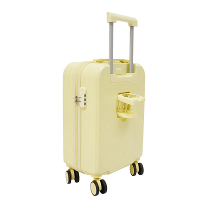 20" Travel Luggage Suitcase Yellow Carry on Luggage