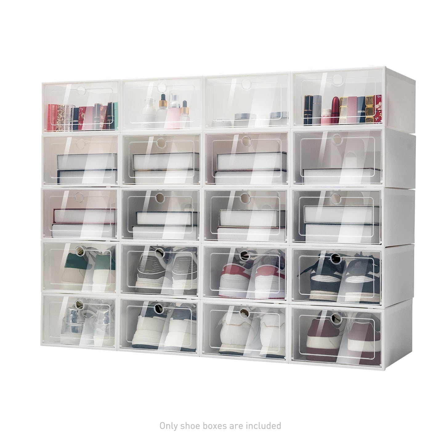 Foldable Shoe Rack Stackable Storage Container