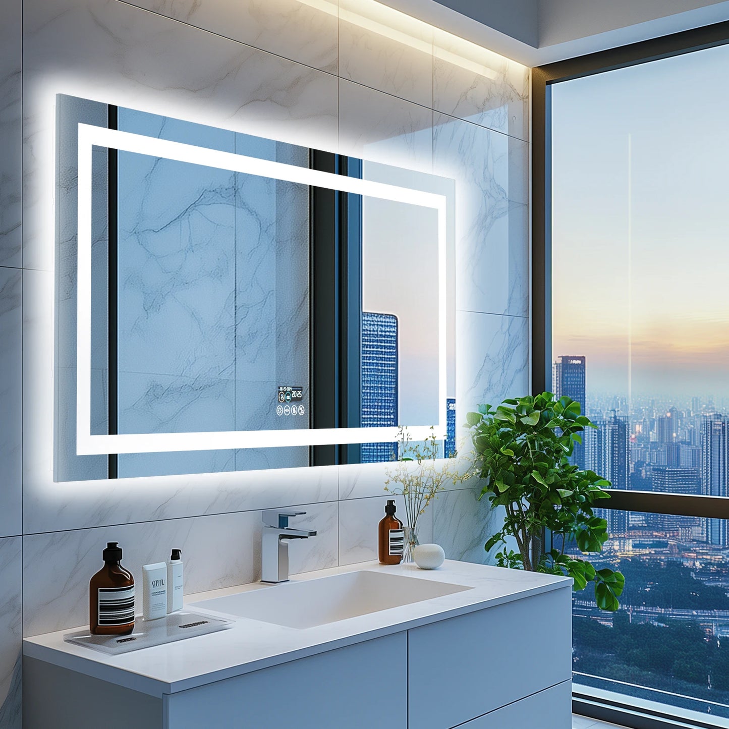 Dimmable LED Bathroom Vanity Mirror