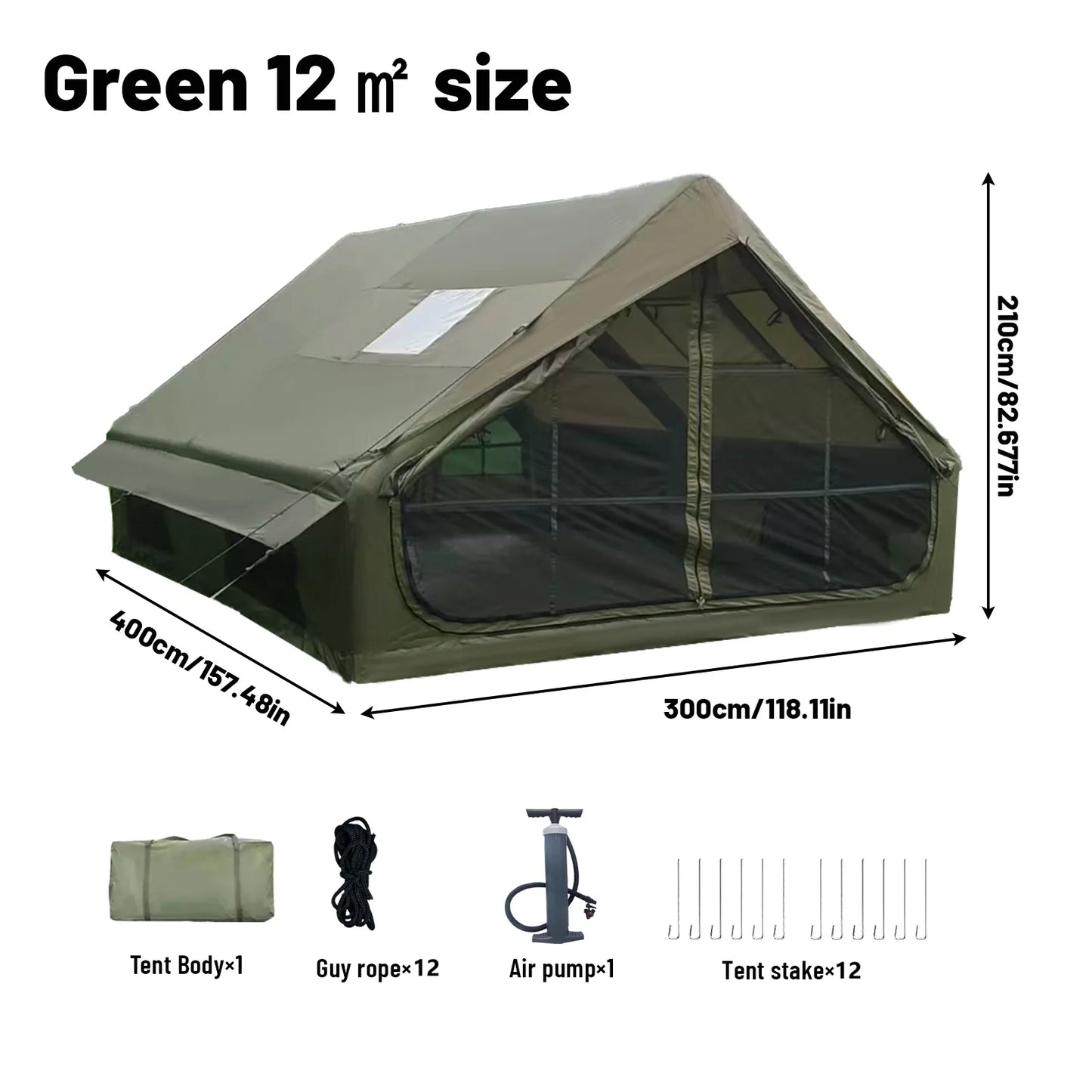 4-6 Person Outdoor Family Luxury Inflatable Tent
