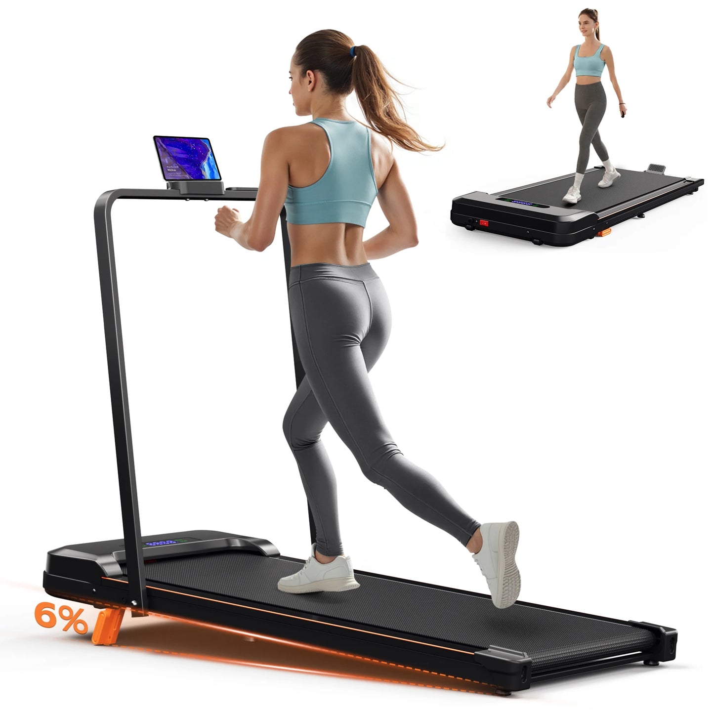 4 in 1 Climbing Treadmill with Handle Bar