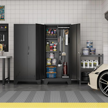 Metal Storage Cabinet with Locking Doors