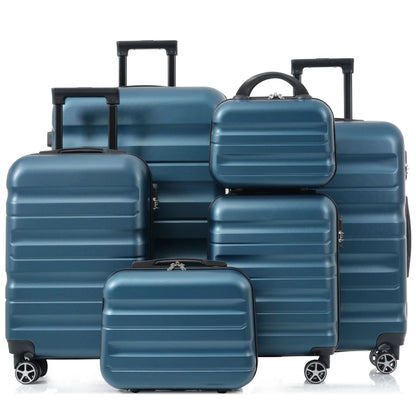 6-Piece ABS Hard-Shell Luggage Set