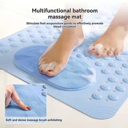Non-Slip Shower Mat with Foot Massage
