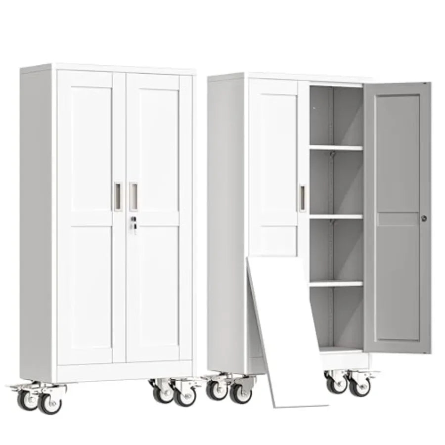 Rolling Metal Garage Storage Cabinet