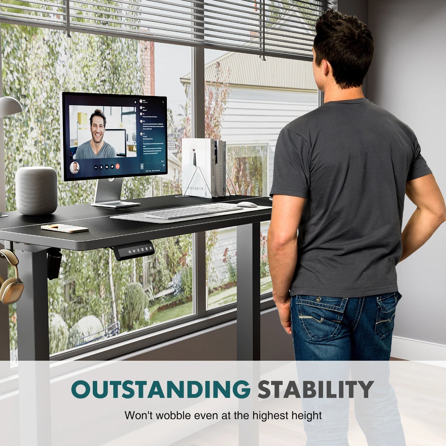 Ergonomic Adjustable Electric Standing Computer Desk