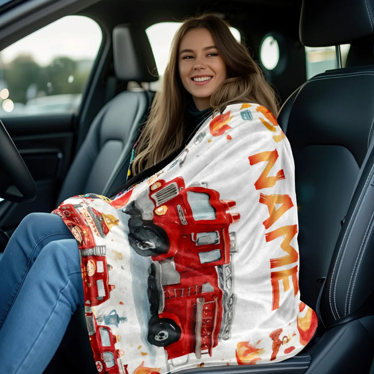 A lightweight customized portable blanket