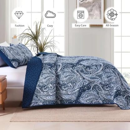 3 Pieces Quilt Set Boho Bedspread