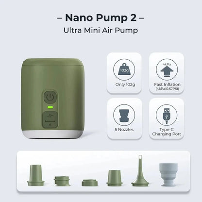 Tiny 4.5kPa Air Pump with Magnetic Lantern