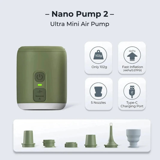 Tiny 4.5kPa Air Pump with Magnetic Lantern
