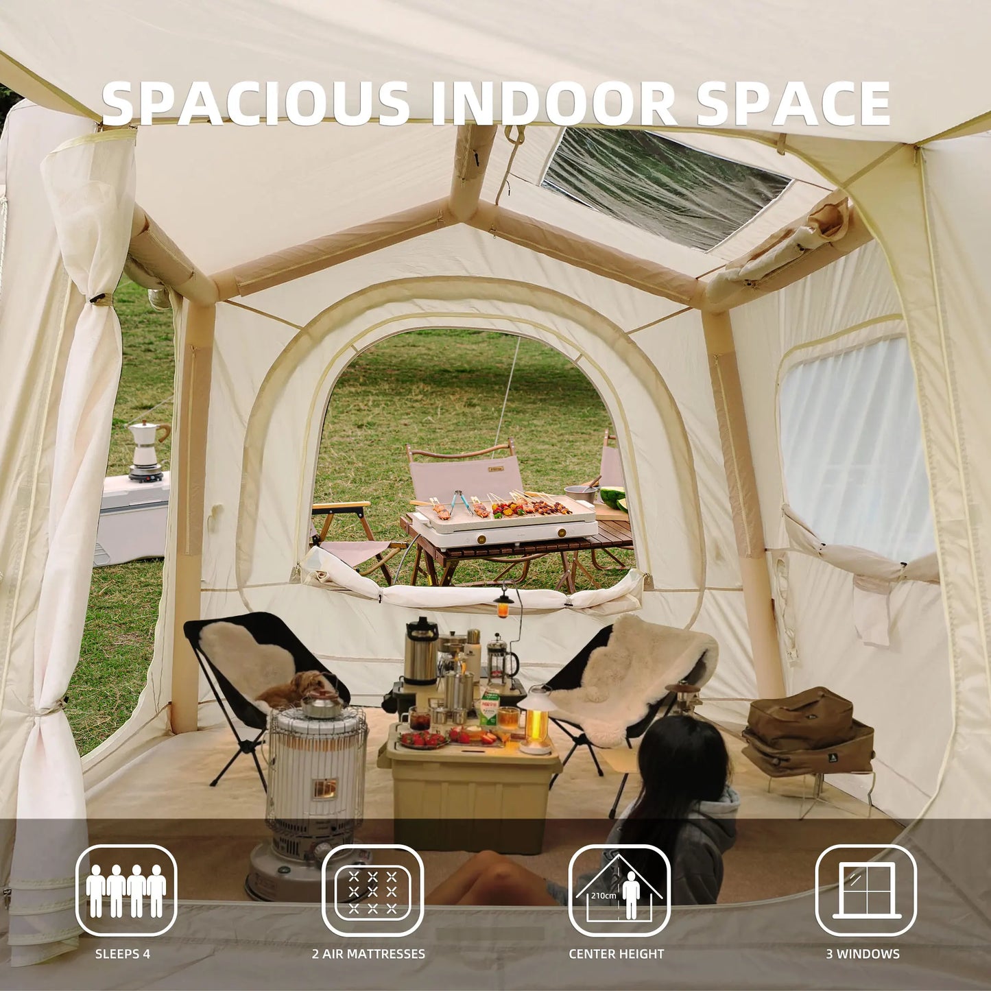 Waterproof Inflatable SUV Tent for Camping