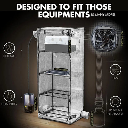 Portable Indoor Greenhouse Cabinet for Plants Cultivation