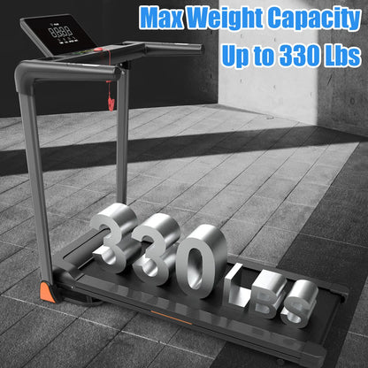 Folding Treadmill 3.5 Horsepower 0.5-8.5MPH 330LBS Capacity