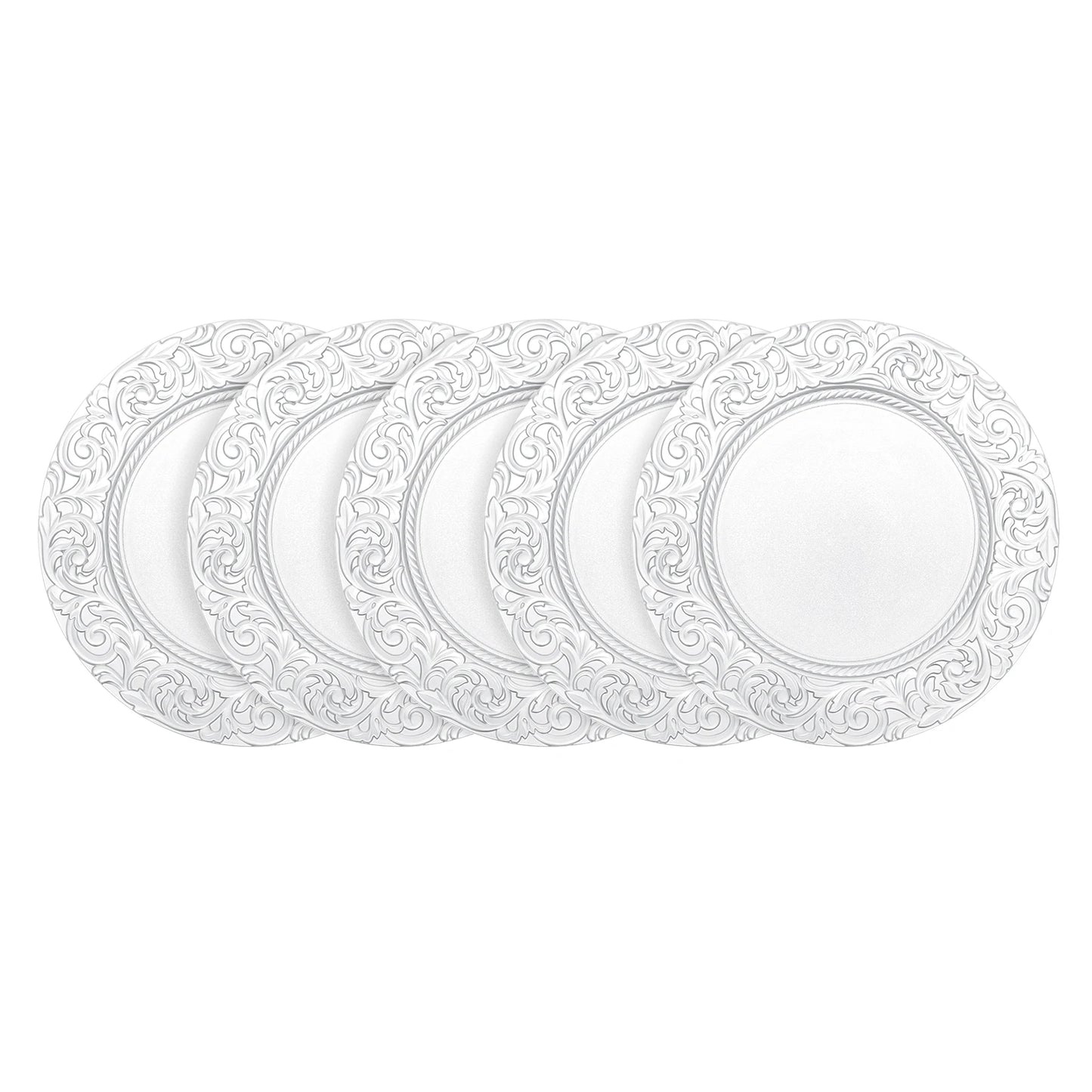 100 Silver Charger Plate Set