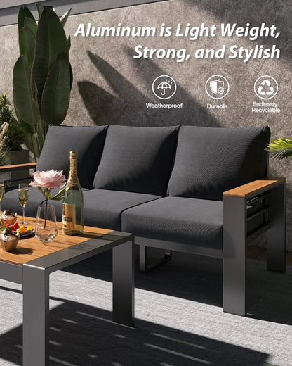 Outdoor Patio Furniture Set, with Coffee Table