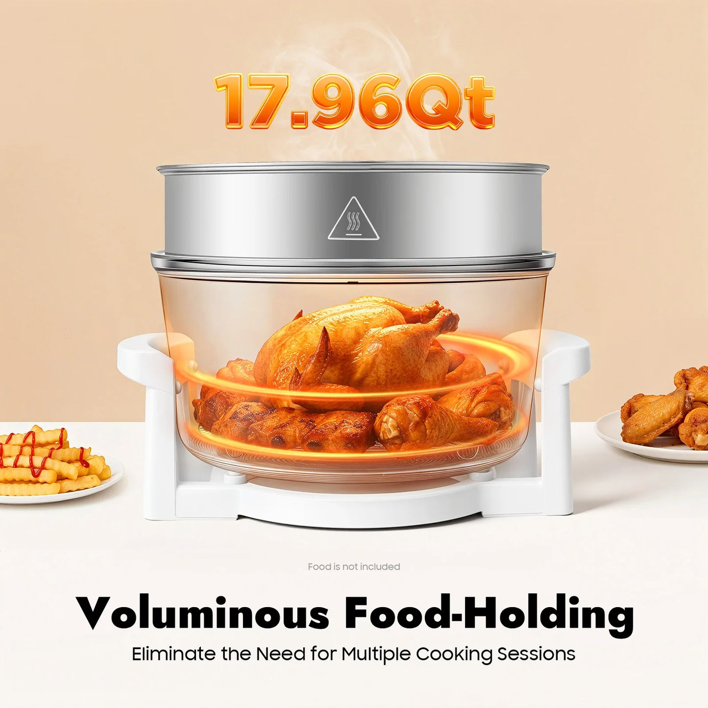 17.96Qt Visual Air Fryer Grill Rack