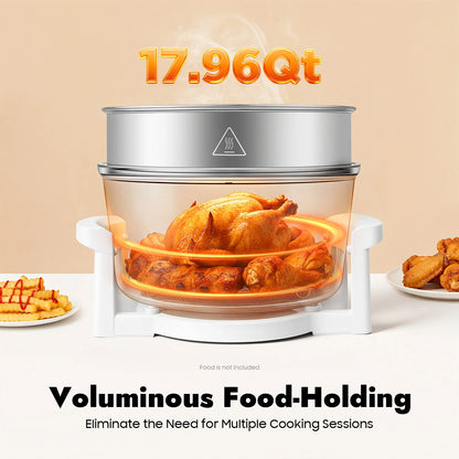 17.96Qt Visual Air Fryer Grill Rack
