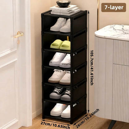 Dustproof Single-Row Multi-Layer Shoe Storage