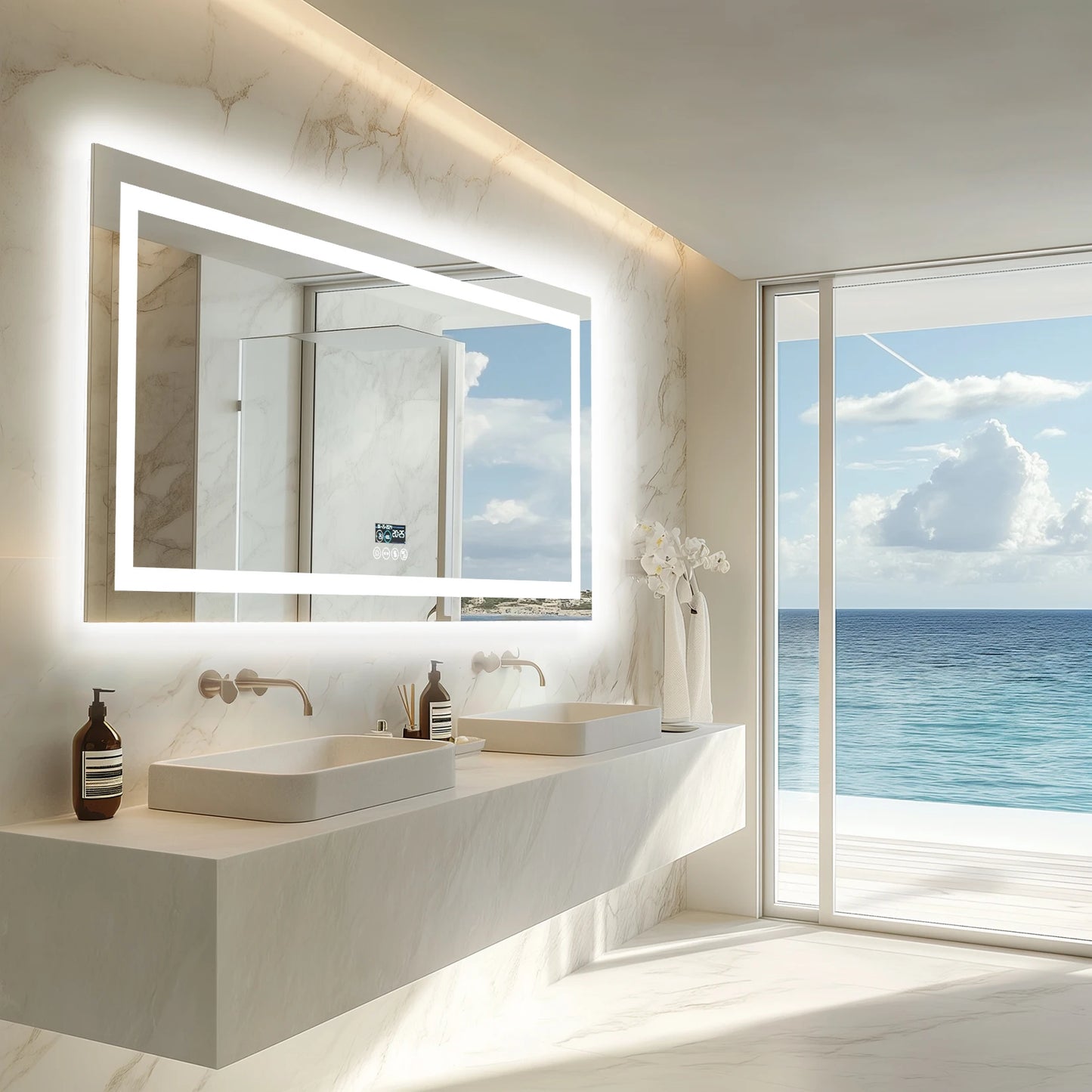 Dimmable LED Bathroom Vanity Mirror