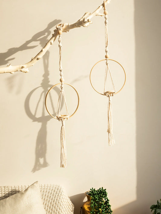 Macrame Air Hanging Planter Flower Pots