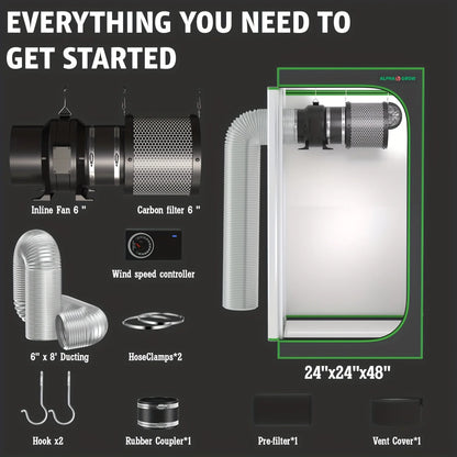 2x2 AG1000 LED Grow Tent Package