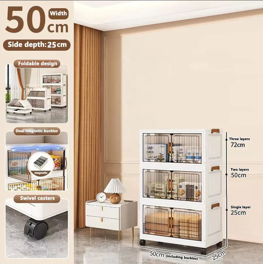 Foldable Plastic Storage Cabinet