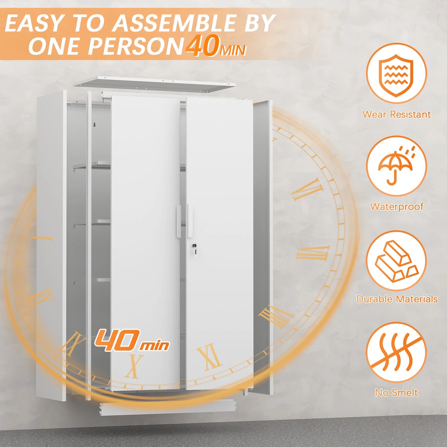 Metal File Cabinet  Industrial Utility Cabinet