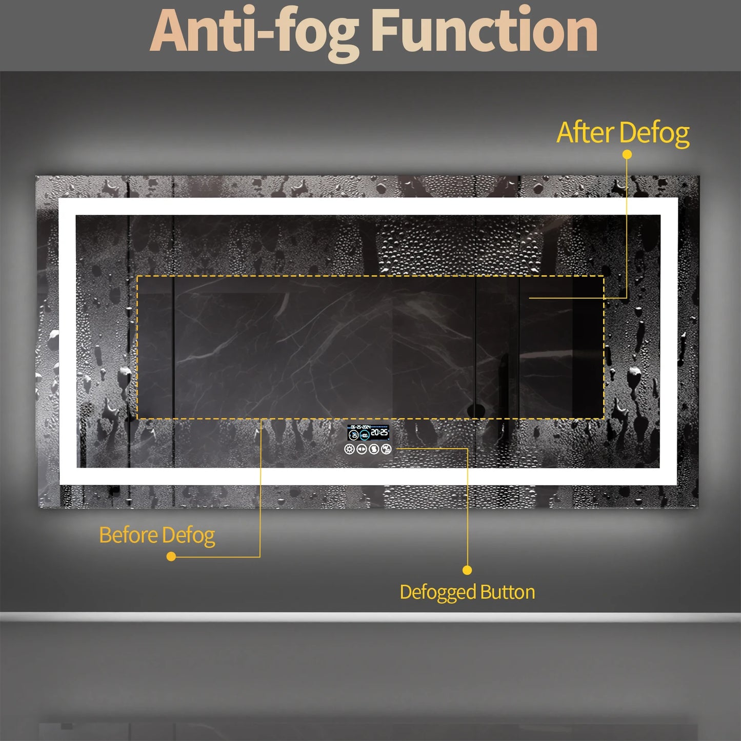 Dimmable LED Bathroom Vanity Mirror