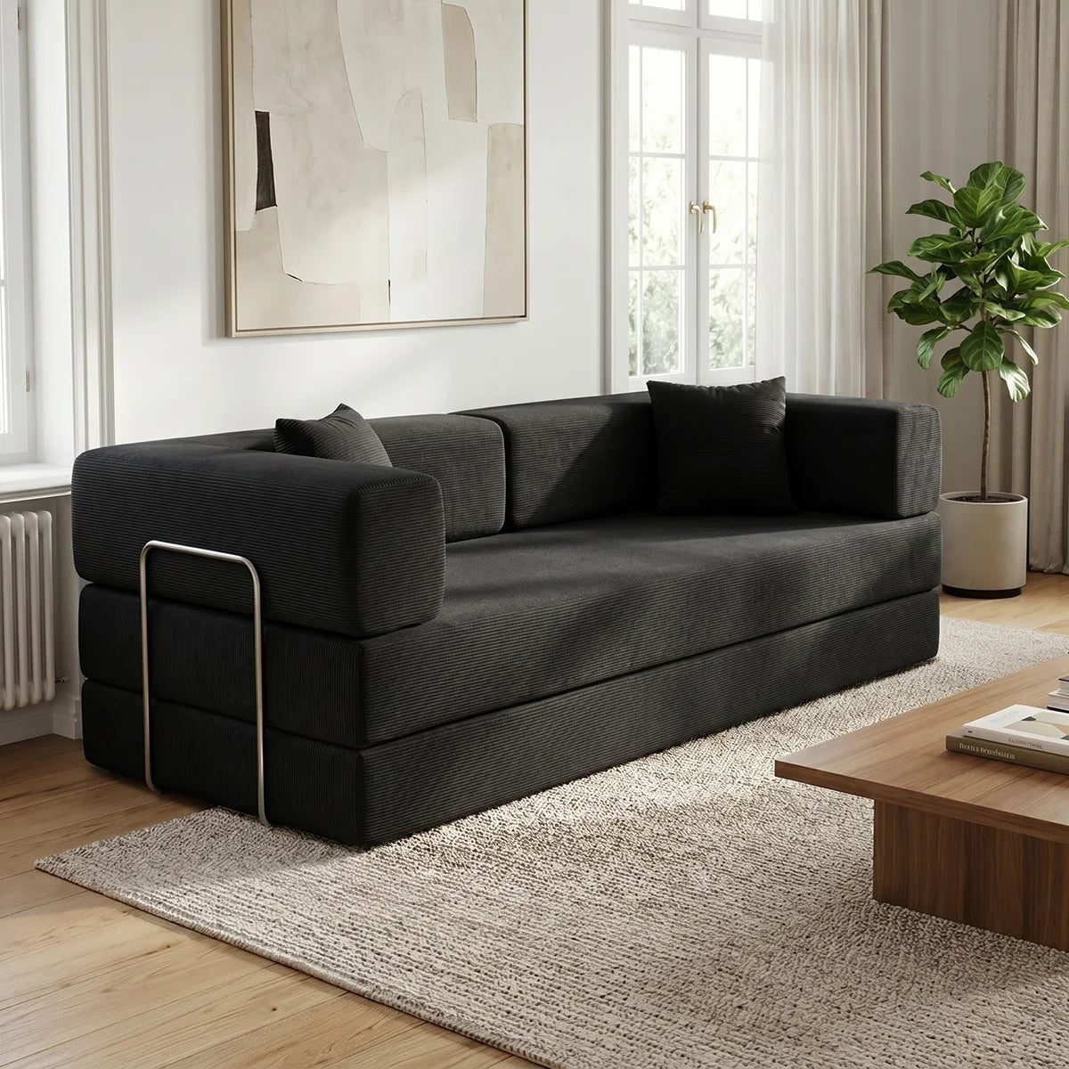 79' Futon Sofa Bed Convertible Couch