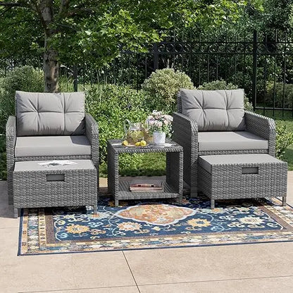 5 Piece Patio Conversation Set