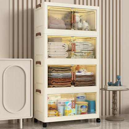 Multi-Purpose Stackable Thickened Storage Cabinet